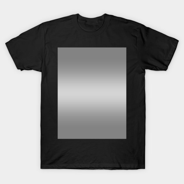 Gray to White Horizontal Bilinear Gradient T-Shirt by OmbreDesigns